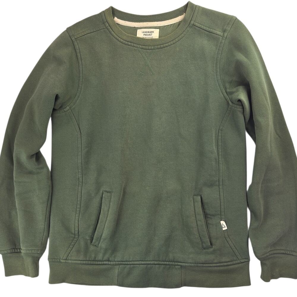 Landmark Project | Green Pullover Forestry Sweatshirt | Size Small